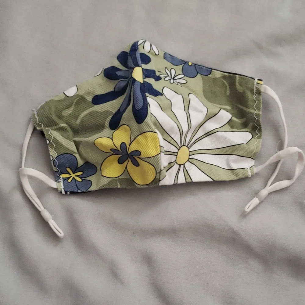 Flower Power Handmade/Hand Crafted Face Mask